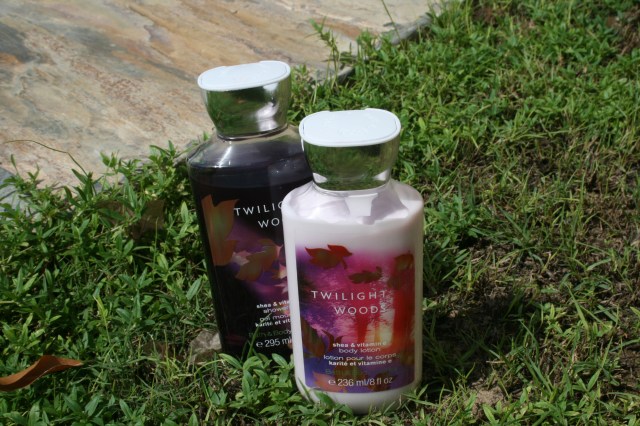 Shower gel and body lotion-Bath and Body Works Twilight Woods