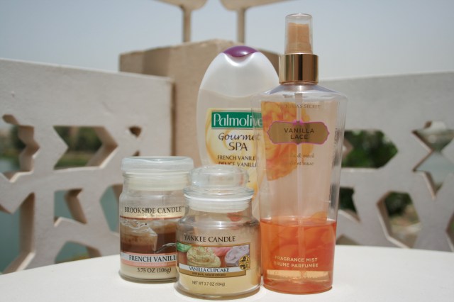 vanilla candles and products